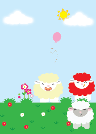 Cute sheep theme vr.1
