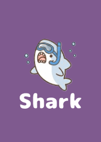 Fluffy Shark Summer Purple 05