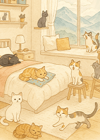 癒しの暮らし-部屋の猫たち 1.0