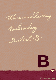 ウォーム アンド ラビング 刺繍「B」