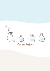 Cat and Perfume -blue- wave