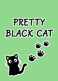 PRETTY BLACK CAT Theme-MINT GREENj