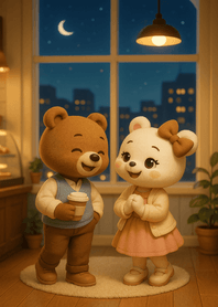 Warm Cafe Moonlight Talk