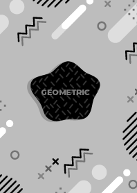 Flat Geometric Silver 2
