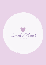 Simple Heart Dusky Purple-NATURAL 17