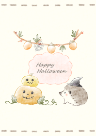 Hedgehog and Halloween 2 -beige-
