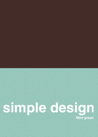 Simple Design Mint green