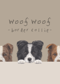 Woof Woof - Border Collie - KHAKI
