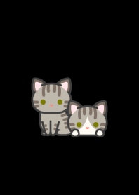 キジトラ猫＊ダークモード＊短毛