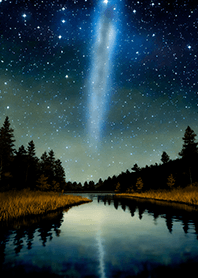 Beautiful starry night view#948