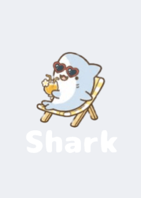 Fluffy Shark Summer 2 B/W 01