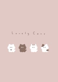 小さな猫。ピンクベージュ