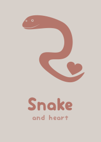 Snake & heart Orchid WHT