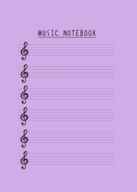 MUSIC COLOR NOTEBOOK-PURPLE