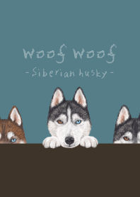 Woof Woof- Siberian husky -CLASSY BLUE