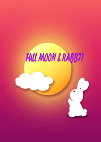 Full moon and rabbit