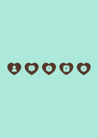 SIMPLE HEART(chocolate mint)V.54b