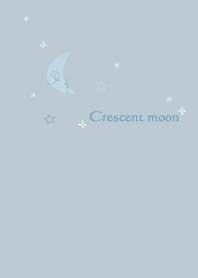 Crescent moon and stars