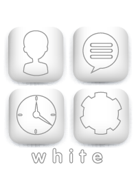 Simple White button theme