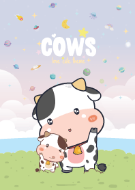 Cows Seaside Pastel
