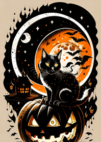 halloween cat F0E137