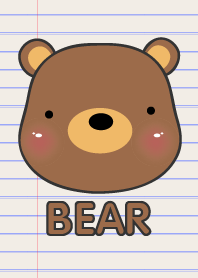 Simple Bear On Paper theme V.2