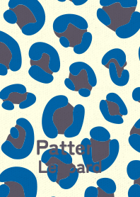 Pattern Leopard Cyan blue
