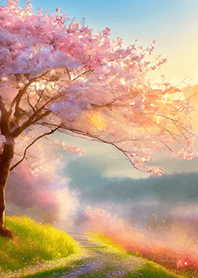 優美な春の風景の着せかえ(Spring-492)
