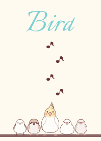 Bird 001-2 (Small bird/Beige/Mint)