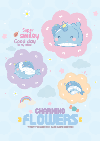 Whale Unicorn Cheerful Smile