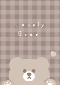 Popping Bear(checker)/cocoa