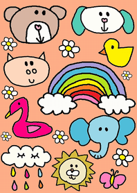 Lilo and animals(orenge)