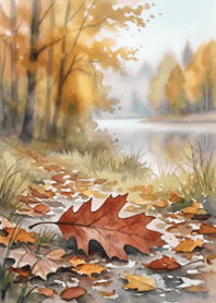 stampAI-autumn forest-8BfUce