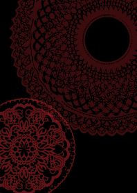 lace pattern on black