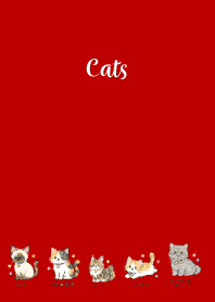 My beloved cat02 red & beige JP