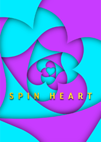 SPIN HEART -BLUE & PURPLE-