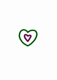 (Happy neon heart theme )