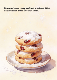 Cranberry Snow Cookies