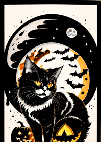halloween cat 7F22f3