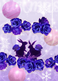 [Good luck theme] Blue Roses & Rabbits 2