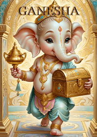 gold Ganesha_For Rich & Rich Theme