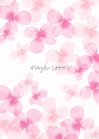 Hydrangea pink mush