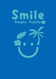 Smile & tropical cobalt blue