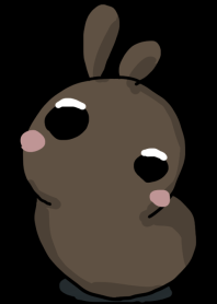 rabbit staring - full