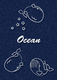 白いクジラ denim