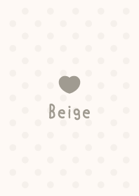 Girls Collection -Dot Heart- Beige