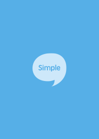 The Simple Speech bubble Blue No.2-05