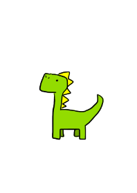 シンプル ゆるい恐竜