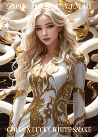 Golden White Snake of Luck 48