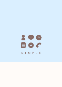 シンプル（beige blue))V.208